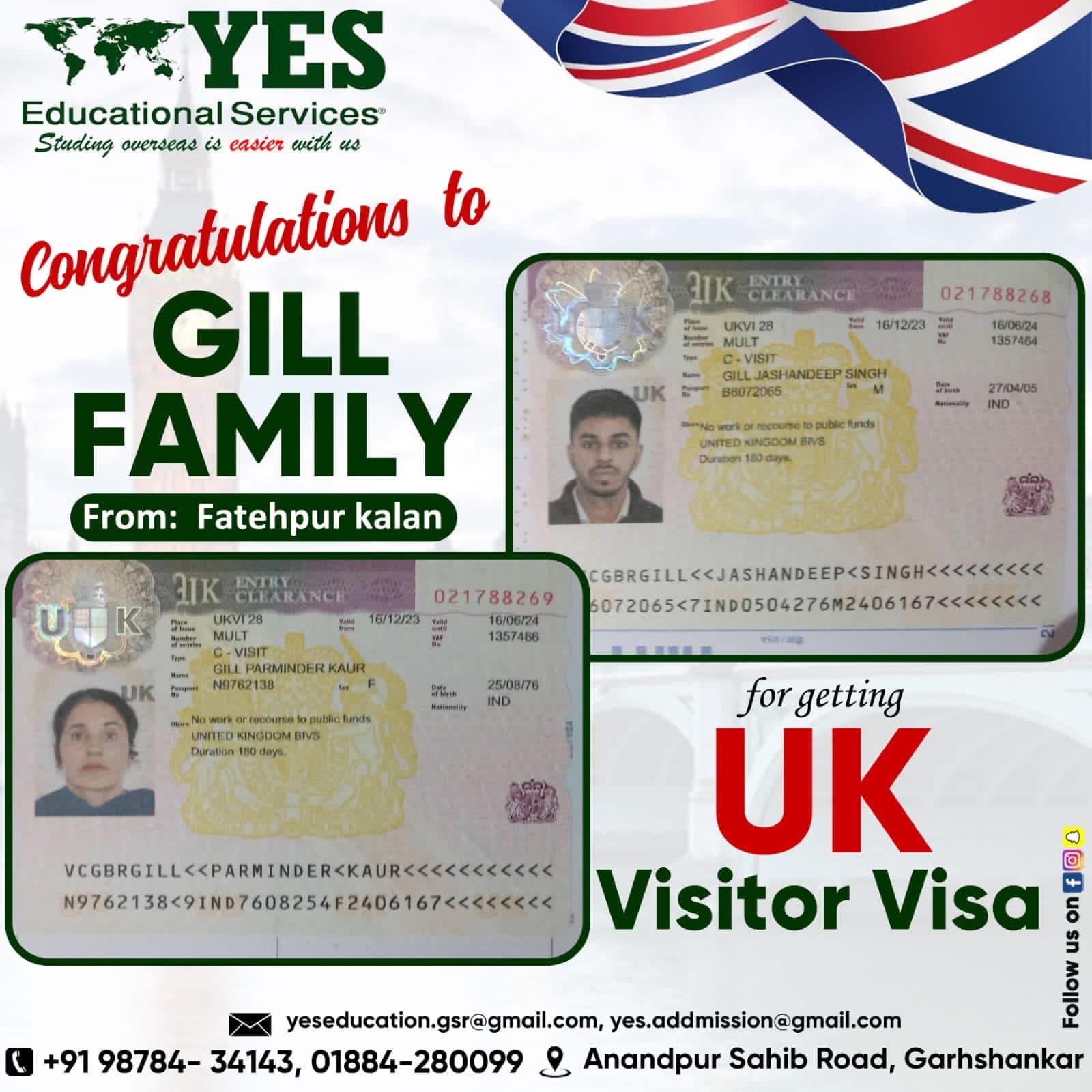 Visa success celebration at Yes Educational Services